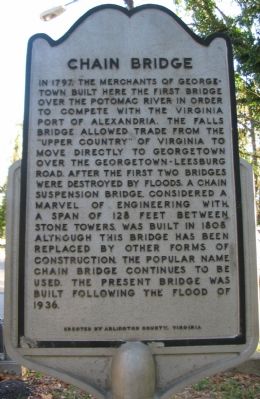 Chain Bridge Marker